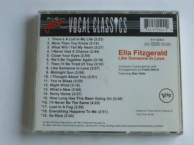 Ella Fitzgerald - Like someone in Love