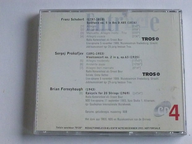 Schubert, Prokofjev, Ferneyhough - Emmy Verhey