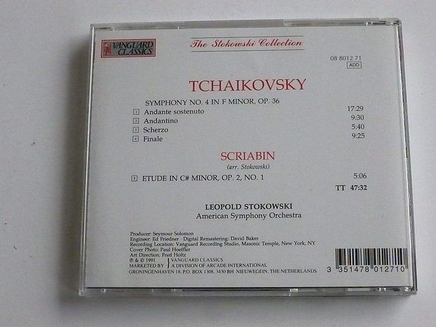 Tchaikovsky - symph. 4 / Stokowski collection vol.2