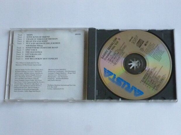 Barry Manilow - Greatest Hits vol II