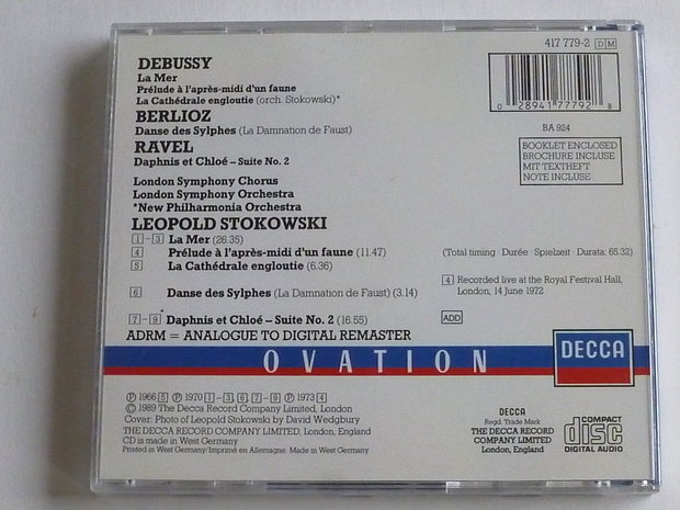 Debussy, Ravel, London Symphony Orchestra, Leopold Stokowski