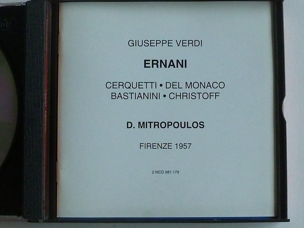 Verdi - Ernani / Cerquetti / Del Monaco / D. Mitropoulos (2 CD)