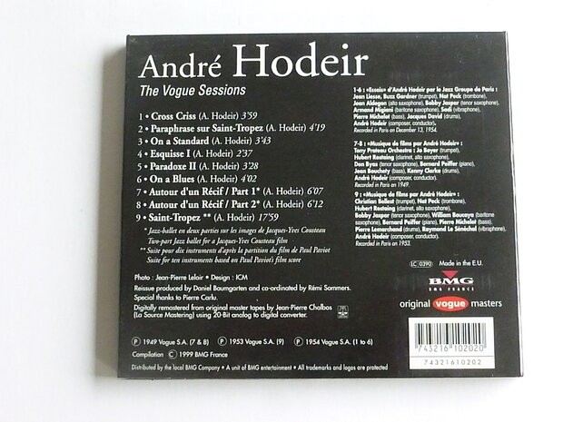 Andre Hodeir - The Vogue Sessions