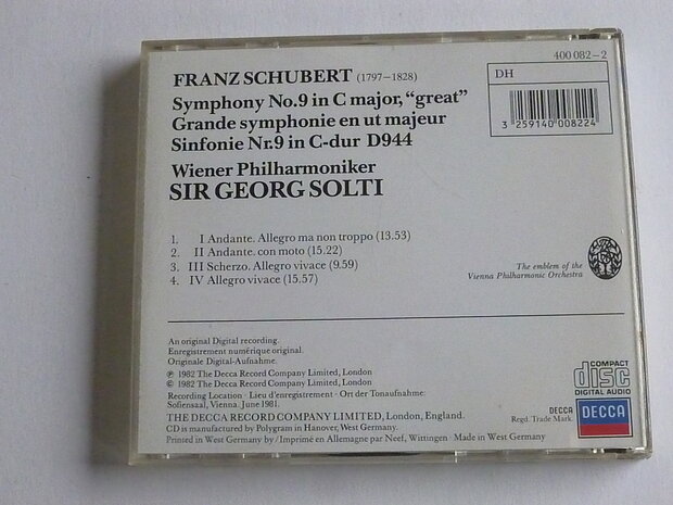 Schubert - Symph. 9 / Sir Georg Solti