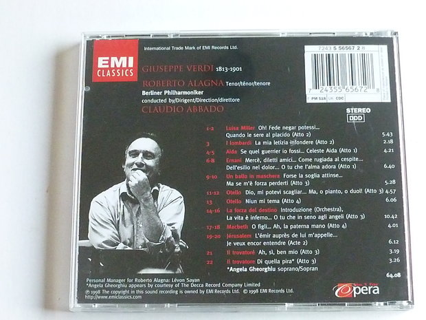Verdi - Arias / Roberto Alagna, Abbado