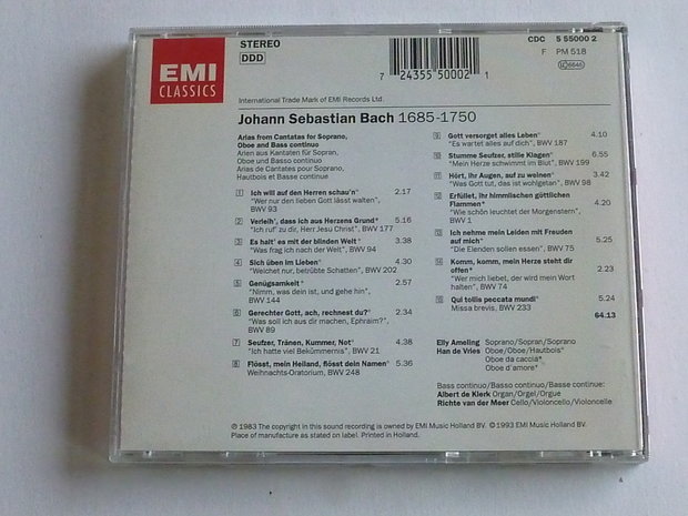 Elly Ameling / Han de Vries - Johann Sebastian Bach