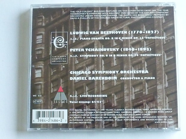 Beethoven - Pathetique, Tchaikovsky / Daniel Barenboim