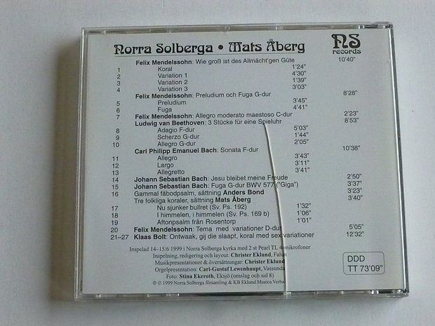 Norra Solberga / Mats Aberg (n.s. records)