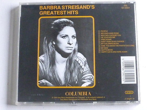 Barbra Streisand's Greatest Hits