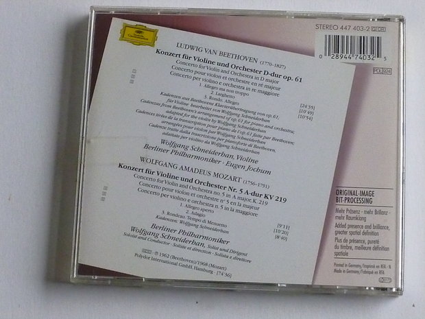 Beethoven - Violinkonzert / Wolfgang Schneiderhan, Eugen Jochum