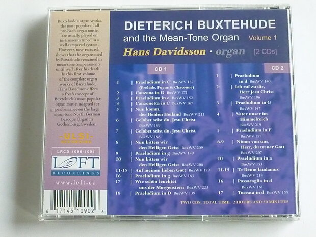 Dieterich Buxtehude - Hans Davidsson Organ  vol.1 (2 CD)