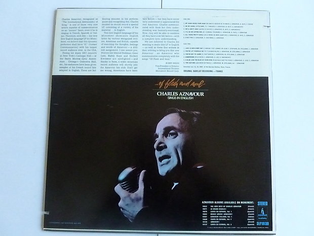 Charles Aznavour - of flesh and soul (LP)