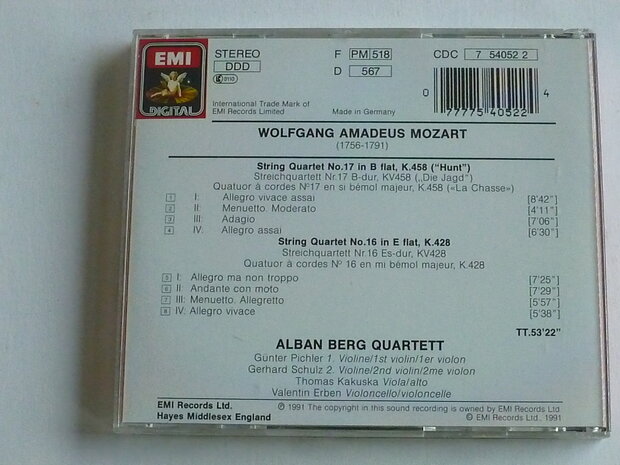 Mozart - String Quartet no 17, 16 / Alban Berg Quartett