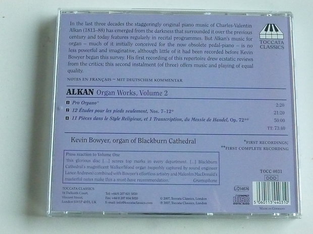 Alkan - Organ Works volume 2 / Kevin Bowyer