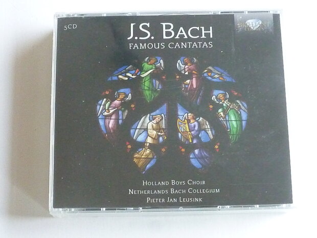 J.S. Bach - Famous Cantatas / Pieter Jan Leusink, Netherlands Bach Collegium (5 CD) nieuw