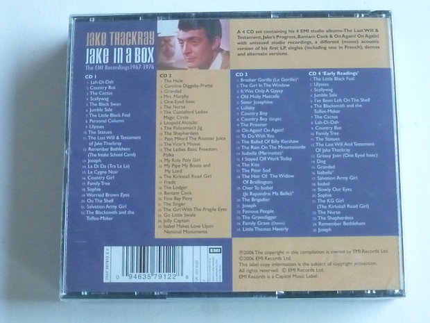 Jake Thackray - Jake in a Box / The EMI Recordings 1967-1976 (4 CD) Nieuw