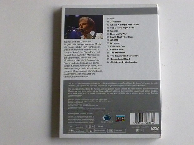 Steve Earle - Live at Montreux  2005 (DVD) Nieuw