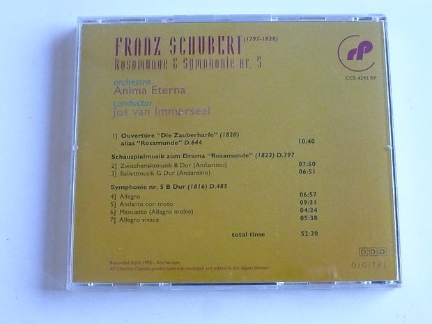 Franz Schubert - Symphonie 5 / Jos van Immerseel