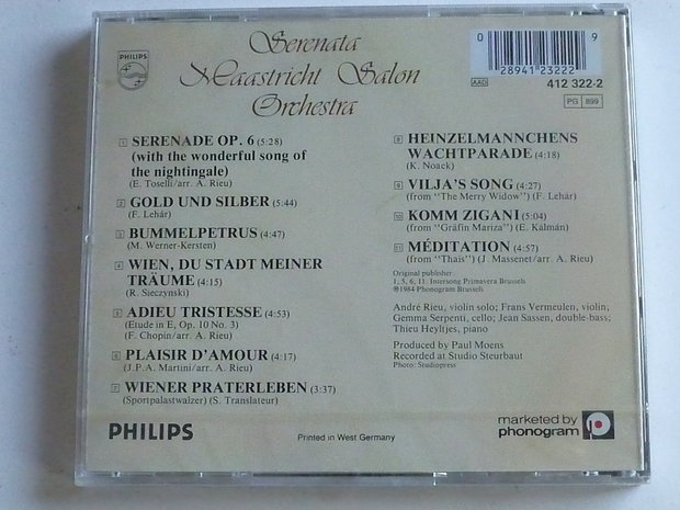 Maastricht Salon Orchestra / Andre Rieu - Serenata (nieuw)