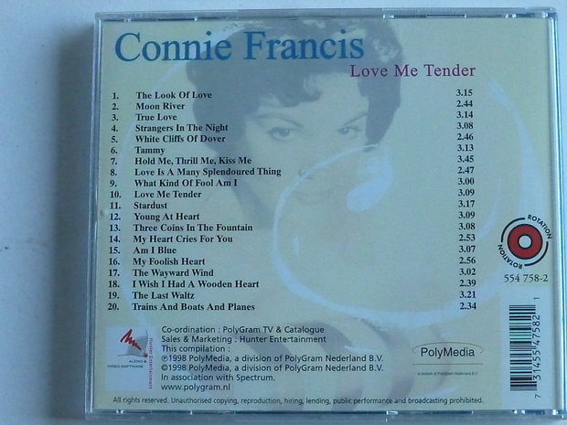 Connie Francis - Love me tender