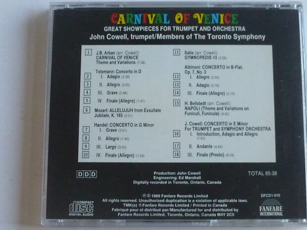 John Cowell - Carnival of Venice