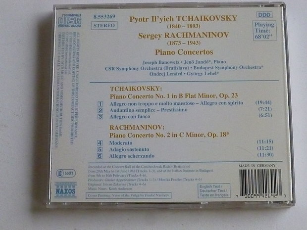 Tchaikovsky - piano concertos / Jeno Jando