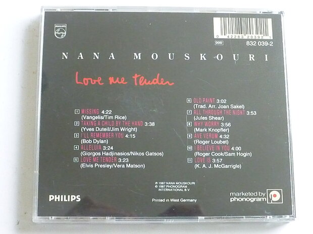 Nana Mouskouri - Love me Tender