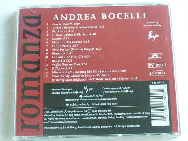 Andrea Bocelli - Romanza (polydor)