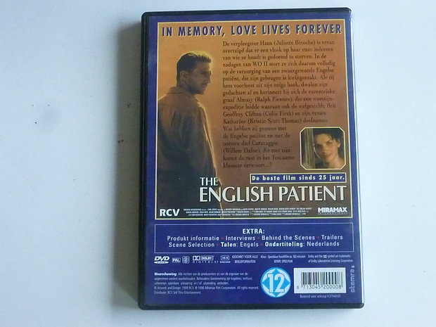The English Patient - juliette binoche, willem dafoe (DVD)