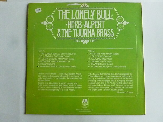 Herb Alpert - The Lonely Bull (LP)