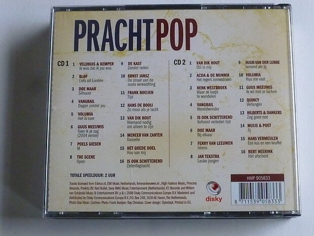 Prachtpop - De Beste Pophits van Nederlandse Bodem (2 CD)