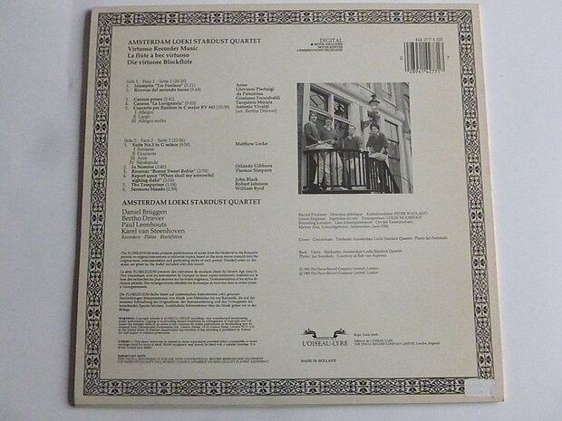 Amsterdam Loeki Stardust Quartet - Virtuoso recorder music (LP)