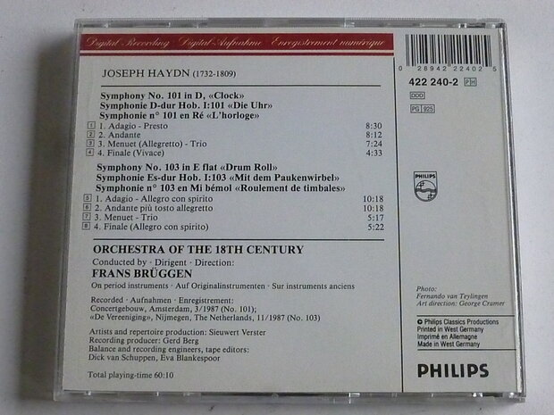 Haydn - Symphonies no. 101 & 103 / 