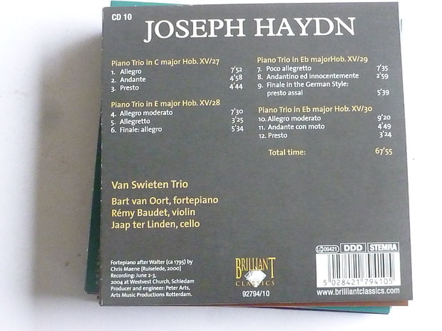 Joseph Haydn - Piano Trios / Van Swieten Trio (10 CD)