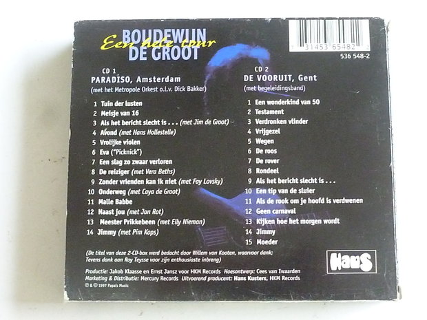 Boudewijn de Groot - Een hele tour (2 CD) 