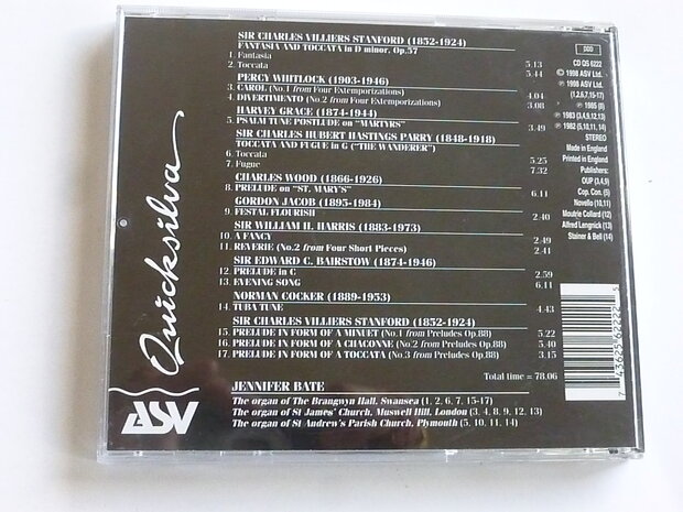 Jennifer Bate - British Organ Music / Stanford