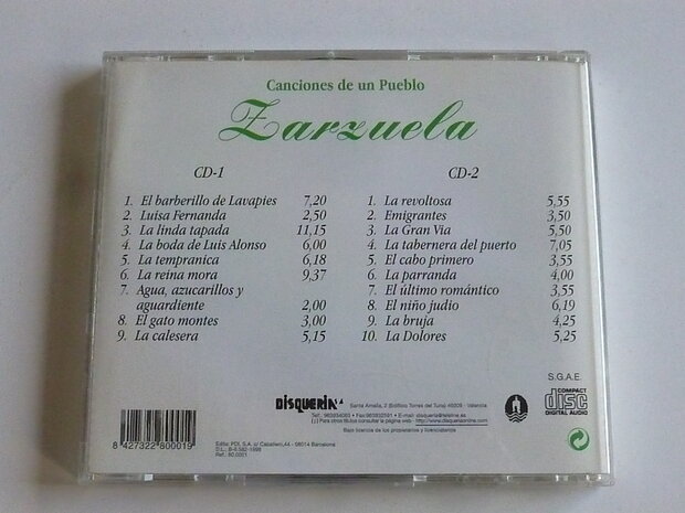 Canciones de un Pueblo - Zarzuela (2 CD)