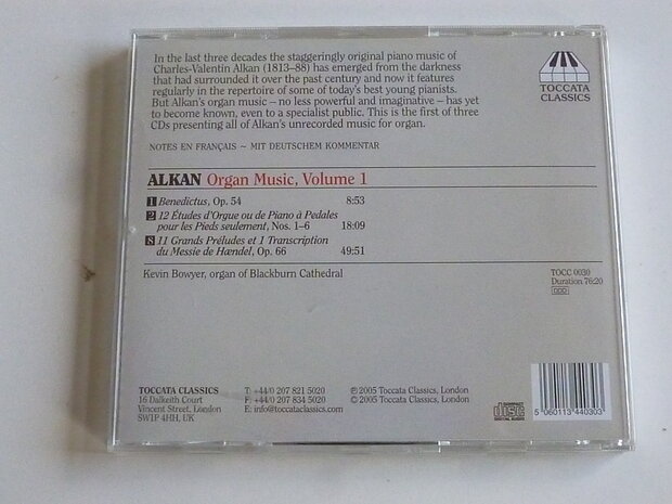 Alkan - Organ Music, Volume 1 / Kevin Bowyer