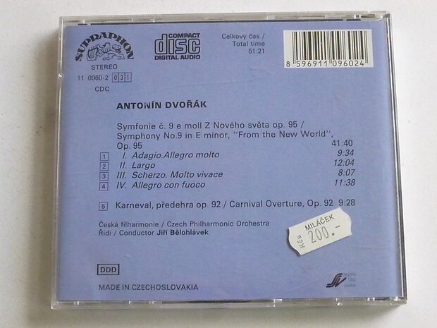Dvorak - Symphonie 9 / Czech Philh. Orch. Jiri Belohlavek