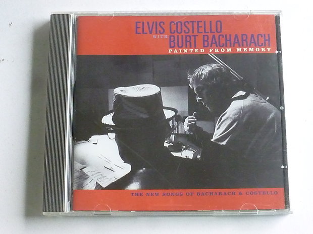 Elvis Costello with Burt Bacharach - painted from memory