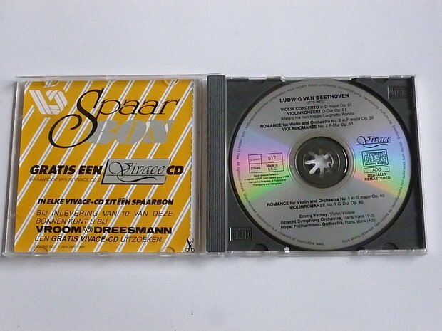 Beethoven - Violin Concerto / Emmy Verhey, Hans Vonk