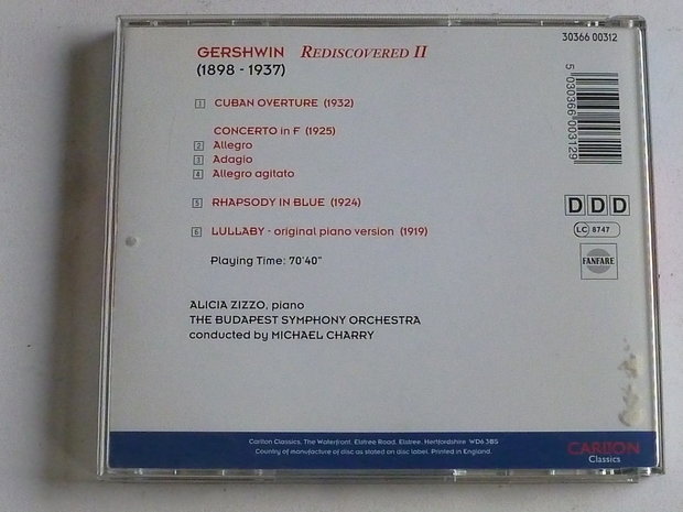 Gershwin - Rediscovered II / Alicia Zizzo