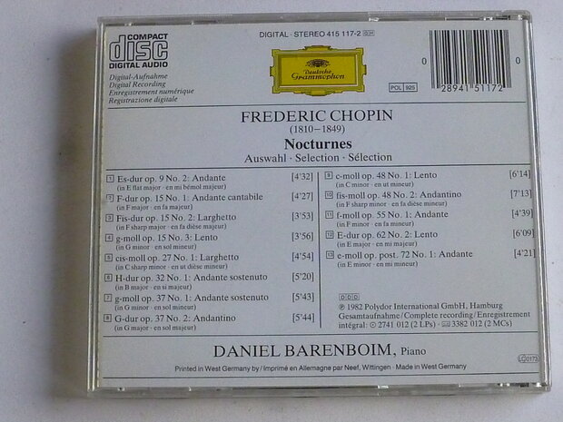 Chopin - Nocturnes / Daniel Barenboim