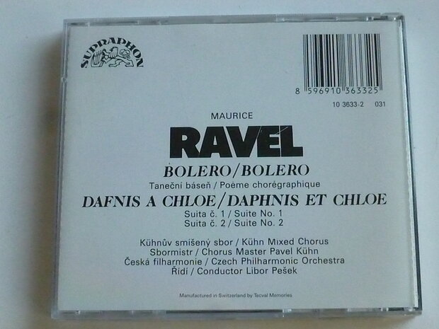 Ravel - Bolero , Daphnis et Chloe / Libor Pesek