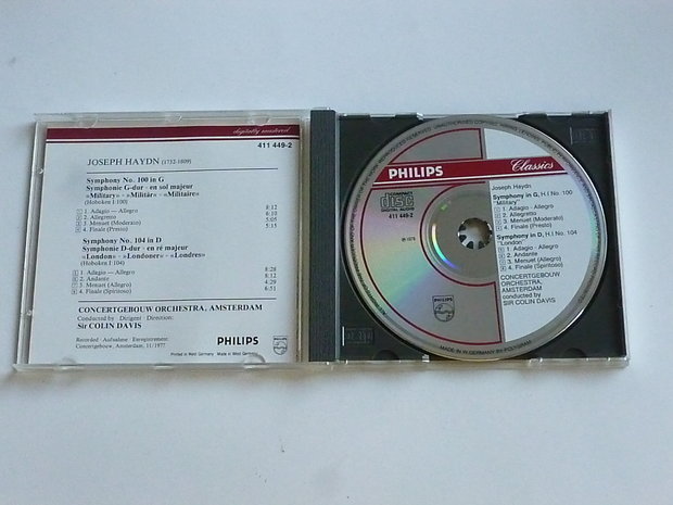 Haydn - Symphonies 100, 104 / Sir Colin Davis