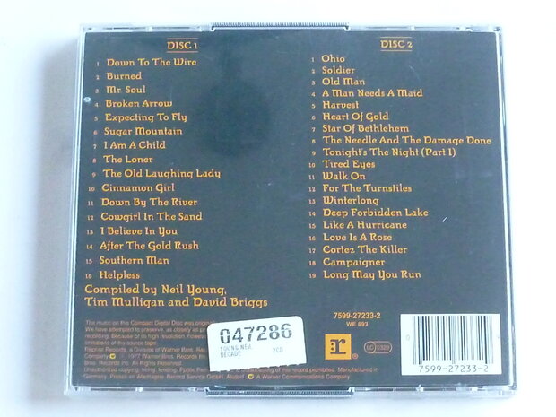 Neil Young - Decade (2 CD)