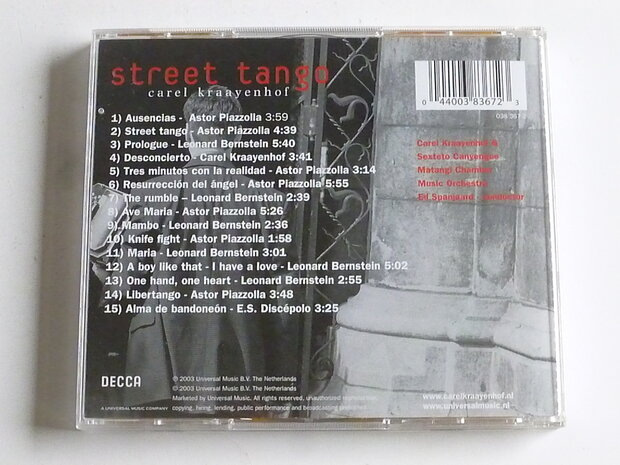 Carel Kraayenhof - Street Tango (CD + DVD)