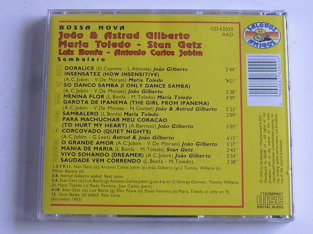 Bossa Nova - Joao & Astrud Gilberto, Stan Getz, Maria Toledo