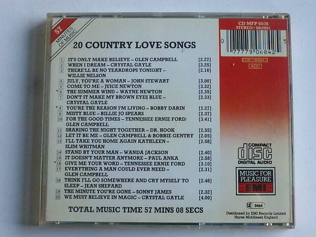 20 Country Love Songs