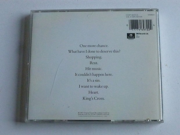 Pet Shop Boys - Actually (EMI)